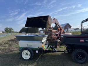 248-PT getting loaded with compost