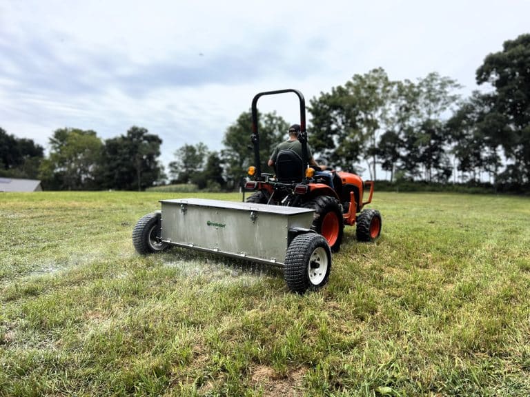 dri-flo spreader in action