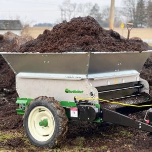 fully loaded heaped capacity 248pt topdresser for market gardeners